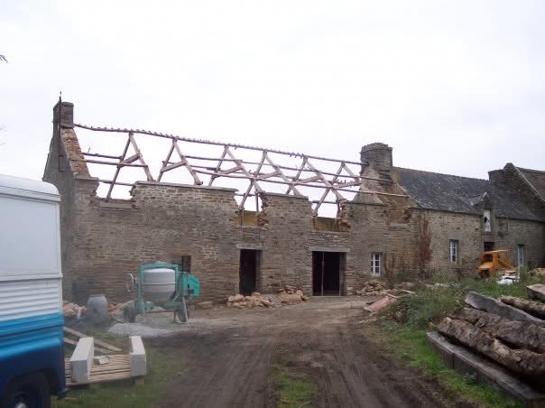 Stone longère — full structural rebuild