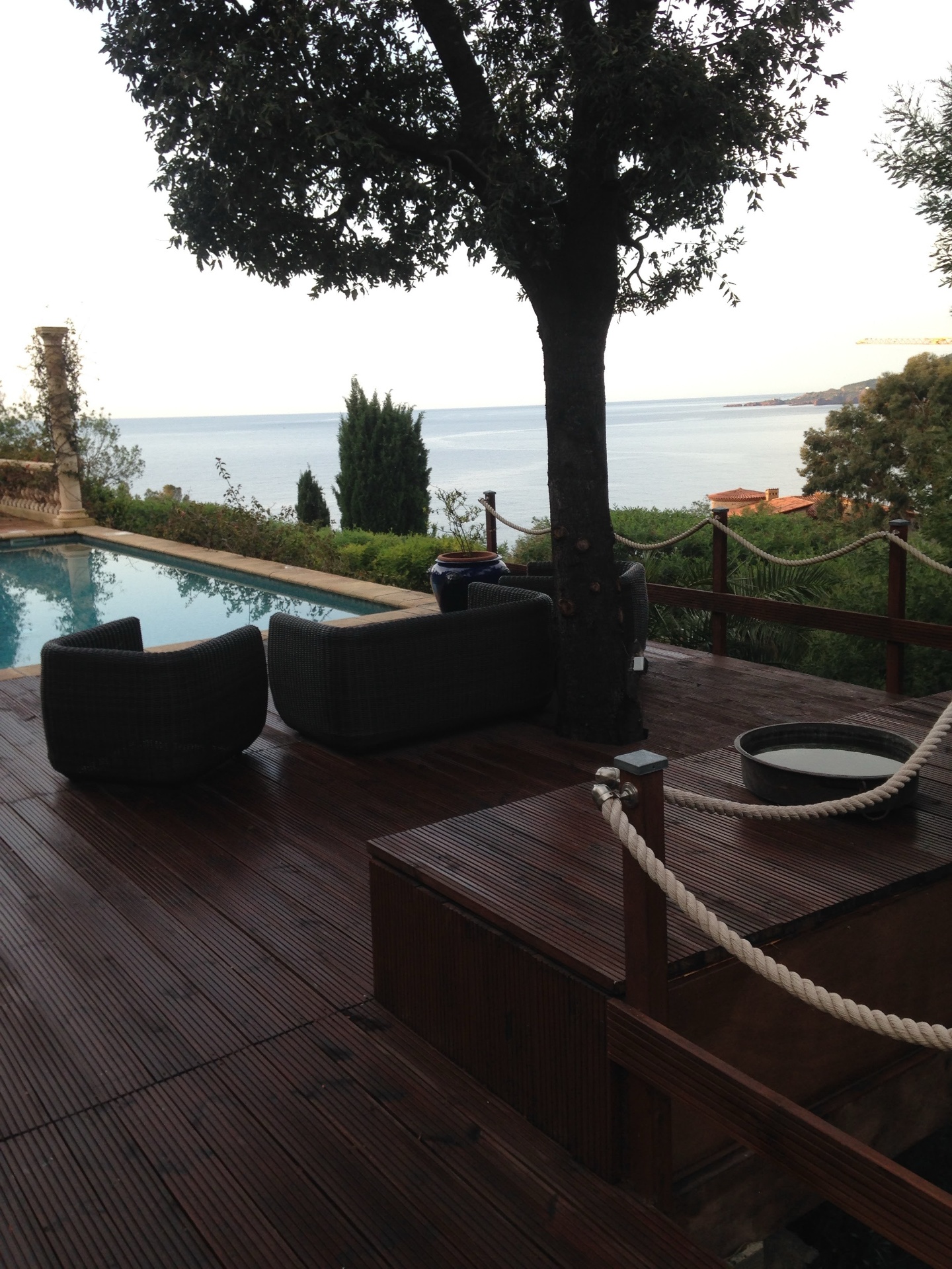 Seaview villa terrace